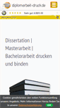 Mobile Screenshot of diplomarbeit-druck.de